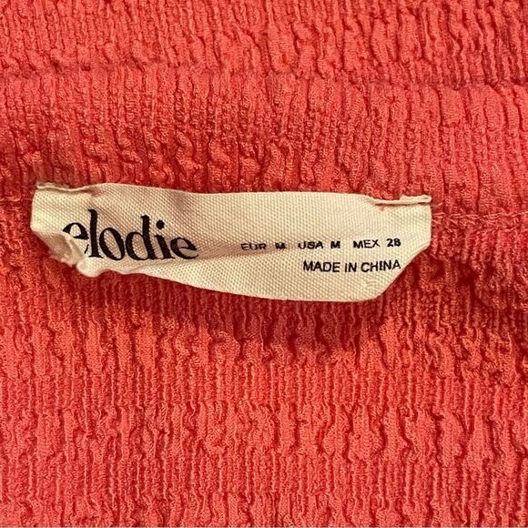 Elodie Barbie Pink Bodycon Mini Dress - Size Med Textured Short Sleeve Costume - Picture 5 of 7